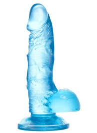 Голубой реалистичный фаллоимитатор Indy - 15,8 см. - A-toys купить с доставкой в интернет-магазине Orgasmix в Великом Новгороде Голубой реалистичный фаллоимитатор Indy - 15,8 см. - A-toys