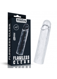 Прозрачная насадка-удлинитель Flawless Clear Penis Sleeve Add 1 - 15,5 см. - Lovetoy - в Великом Новгороде купить с доставкой