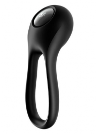 Черное эрекционное виброкольцо Majestic Duo - Satisfyer - в Великом Новгороде купить с доставкой