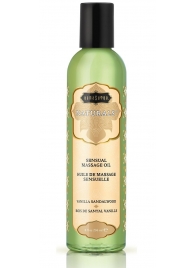 Массажное масло Naturals Vanilla Sandalwood с ароматом ванили и сандала - 236 мл. - Kama Sutra - купить с доставкой в Великом Новгороде