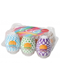 Набор из 6 мастурбаторов Tenga EGG IV с различным рельефом - Tenga - в Великом Новгороде купить с доставкой
