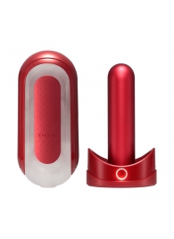 Красный мастурбатор Flip Zero Red   Warmer с подогревом - Tenga - в Великом Новгороде купить с доставкой