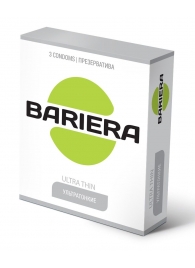 Ультратонкие презервативы Bariera Ultra Thin - 3 шт. - Bariera - купить с доставкой в Великом Новгороде