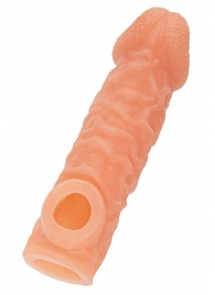 Телесная закрытая насадка с шершавой головкой Cock Sleeve Size S - 13,8 см. - KOKOS - в Великом Новгороде купить с доставкой Телесная закрытая насадка с шершавой головкой Cock Sleeve Size S - 13,8 см. - KOKOS - в Великом Новгороде купить с доставкой