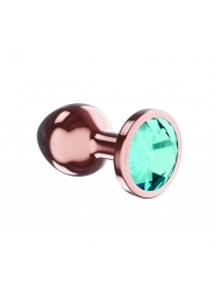 Пробка цвета розового золота с малиновым кристаллом Diamond Topaz Shine L - 8,3 см. - Lola Games - купить с доставкой в Великом Новгороде