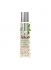 Массажное масло с ароматом перечной мяты и эвкалипта JO Naturals Peppermint   Eucalyptus - 120 мл. - System JO - купить с доставкой в Великом Новгороде