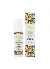 Разогревающее массажное масло с ароматом пина колада Gourmet Pina Colada - 50 мл. - Exsens - купить с доставкой в Великом Новгороде