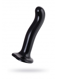 Черный стимулятор для пар P G-Spot Dildo Size M - 18 см. - Strap-on-me - в Великом Новгороде купить с доставкой