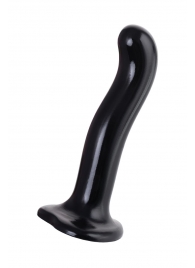 Черный стимулятор для пар P G-Spot Dildo Size M - 18 см. - Strap-on-me - в Великом Новгороде купить с доставкой