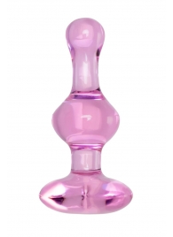 Розовая фигурная анальная втулка - 9,8 см. - Sexus в Великом Новгороде Розовая фигурная анальная втулка - 9,8 см. - Sexus