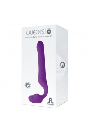 Лиловый безремневой страпон Queens M - Adrien Lastic - купить с доставкой в Великом Новгороде