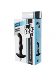 Черная вибропробка для простаты FantASStic Vibrating Prostate Plug - 14,5 см. - Dream Toys - в Великом Новгороде купить с доставкой