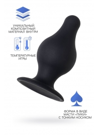 Черная анальная втулка Spade S - 8 см. - Erotist Adult Toys