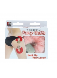 Металлические наручники с розовой меховой опушкой METAL HANDCUFF WITH PLUSH PINK - Dream Toys - купить с доставкой в Великом Новгороде