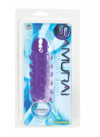 Закрытая фиолетовая насадка с пупырышками SAMURAI PENIS SLEEVE PURPLE - 14,5 см. - NMC - в Великом Новгороде купить с доставкой