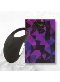 Черное эрекционное виброкольцо Thor Cockring - FeelzToys - в Великом Новгороде купить с доставкой