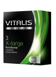 Презервативы увеличенного размера VITALIS PREMIUM x-large - 3 шт. - Vitalis - купить с доставкой в Великом Новгороде