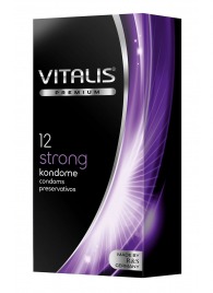Презервативы с утолщённой стенкой VITALIS PREMIUM strong - 12 шт. - Vitalis - купить с доставкой в Великом Новгороде
