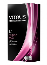 Ультратонкие презервативы VITALIS PREMIUM super thin - 12 шт. - Vitalis - купить с доставкой в Великом Новгороде