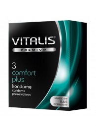 Контурные презервативы VITALIS PREMIUM comfort plus - 3 шт. - Vitalis - купить с доставкой в Великом Новгороде