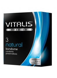 Классические презервативы VITALIS PREMIUM natural - 3 шт. - Vitalis - купить с доставкой в Великом Новгороде