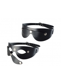 Черная кожаная маска  Новичок - Sitabella - купить с доставкой в Великом Новгороде