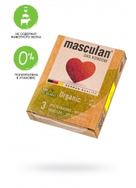 Экологически чистые презервативы Masculan Organic - 3 шт. - Masculan - купить с доставкой в Великом Новгороде