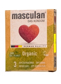 Экологически чистые презервативы Masculan Organic - 3 шт. - Masculan - купить с доставкой в Великом Новгороде