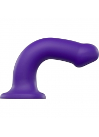 Фиолетовый фаллоимитатор-насадка Strap-On-Me Dildo Dual Density size L - 19 см. - Strap-on-me - купить с доставкой в Великом Новгороде