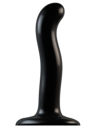 Черный фаллоимитатор-насадка Strap-On-Me P G spot Dildo size S - 16,4 см. - Strap-on-me - купить с доставкой в Великом Новгороде