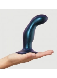 Темно-синяя насадка Strap-On-Me Dildo Plug Snaky size M - Strap-on-me - купить с доставкой в Великом Новгороде