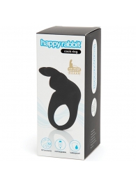 Черное эрекционное виброкольцо Happy Rabbit Rechargeable Rabbit Cock Ring - Happy Rabbit - в Великом Новгороде купить с доставкой