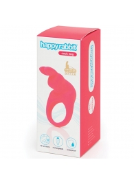 Розовое эрекционное виброкольцо Happy Rabbit Rechargeable Rabbit Cock Ring - Happy Rabbit - в Великом Новгороде купить с доставкой