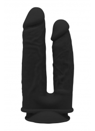 Черный анально-вагинальный фаллоимитатор Double Penetrator - 19,5 см. - Dream Toys