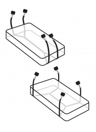 Фиксаторы для кровати WRAPAROUND MATTRESS RESTRAIN - Pipedream - купить с доставкой в Великом Новгороде