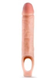 Телесная насадка на пенис 10 Inch Cock Sheath Extender - 25 см. - Blush Novelties - в Великом Новгороде купить с доставкой