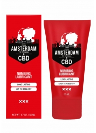 Пролонгирующий лубрикант Numbing CBD from Amsterdam - 50 мл. - Shots Media BV - купить с доставкой в Великом Новгороде