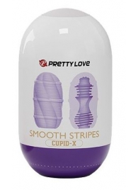 Сиреневый мастурбатор-яйцо Smooth Stripes - Baile - в Великом Новгороде купить с доставкой