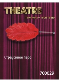 Красное страусовое пёрышко - ToyFa - купить с доставкой в Великом Новгороде