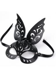 Черная ажурная маска  Зайка  с ушками - Crazy Handmade - купить с доставкой в Великом Новгороде