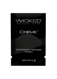 Крем для массажа и мастурбации Wicked Stroking and Massage Creme - 3 мл. - Wicked - купить с доставкой в Великом Новгороде