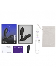 Черный анальный вибратор We-Vibe Vector+ - We-vibe - в Великом Новгороде купить с доставкой