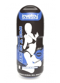 Мастурбатор-ротик с вибрацией Sex In A Can Mouth Lotus Tunnel - Lovetoy - в Великом Новгороде купить с доставкой