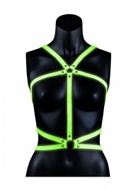 Портупея Body Harness с неоновым эффектом - размер L-XL - Shots Media BV - купить с доставкой в Великом Новгороде