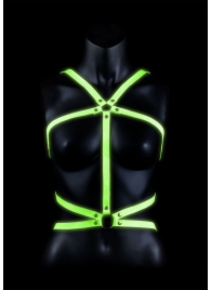 Портупея Body Harness с неоновым эффектом - размер L-XL - Shots Media BV - купить с доставкой в Великом Новгороде