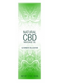 Массажное масло Natural CBD Massage Oil - 50 мл. - Shots Media BV - купить с доставкой в Великом Новгороде