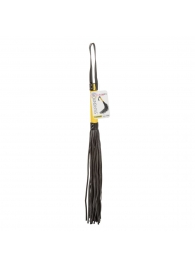 Черная плеть с желтой рукоятью Boundless Flogger - 69,25 см. - California Exotic Novelties - купить с доставкой в Великом Новгороде