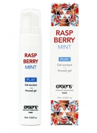 Возбуждающий гель Raspberry Mint с ароматом малины и мяты - 15 мл. - Exsens - купить с доставкой в Великом Новгороде