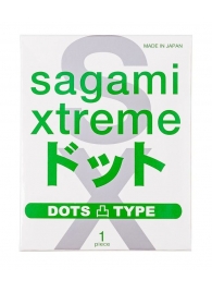 Презерватив Sagami Xtreme Type-E с точками - 1 шт. - Sagami - купить с доставкой в Великом Новгороде