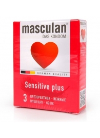 Презервативы Masculan Sensitive plus - 3 шт. - Masculan - купить с доставкой в Великом Новгороде